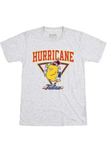 Homefield Tulsa Golden Hurricane Grey Mascot Hurricane Short Sleeve Fashion T Shirt