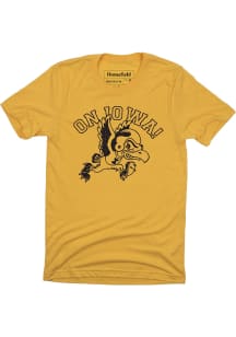 Homefield Iowa Hawkeyes Gold On Iowa Short Sleeve Fashion T Shirt