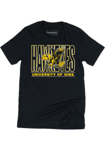 Homefield Iowa Hawkeyes Black Vault Name Short Sleeve Fashion T Shirt
