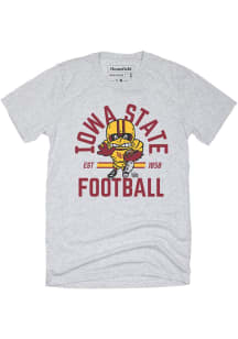 Homefield Iowa State Cyclones Grey Vault Football Short Sleeve Fashion T Shirt