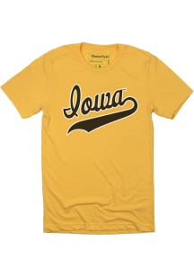 Homefield Iowa Hawkeyes Gold Team Name Short Sleeve Fashion T Shirt