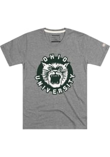 Homefield Ohio Bobcats Grey Vault Mascot Short Sleeve Fashion T Shirt