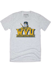 Homefield West Virginia Mountaineers Grey Mountaineer Short Sleeve Fashion T Shirt