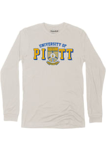 Homefield Pitt Panthers Oatmeal Crest Long Sleeve T Shirt