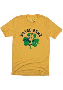 Homefield Notre Dame Fighting Irish Gold Hockey Short Sleeve Fashion T Shirt