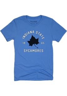 Homefield Indiana State Sycamores Light Blue Vintage State Short Sleeve Fashion T Shirt