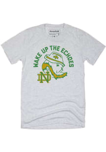 Homefield Notre Dame Fighting Irish Grey Fight Song Short Sleeve Fashion T Shirt