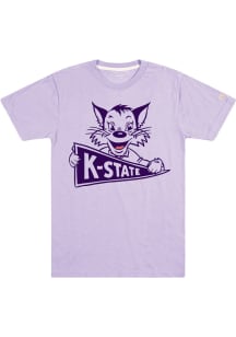 Homefield K-State Wildcats Lavender Retro Pennant Short Sleeve Fashion T Shirt