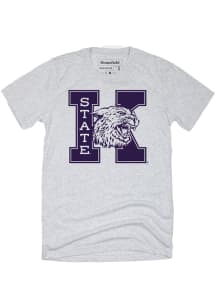 Homefield K-State Wildcats White Vintage Block K Short Sleeve Fashion T Shirt