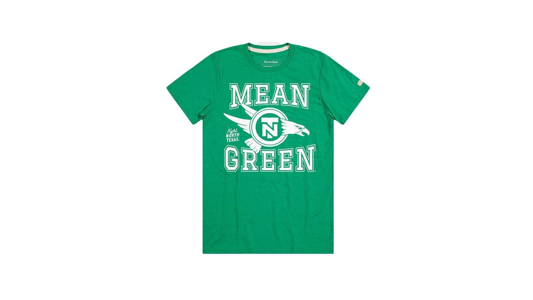 North Texas Mean Green Retro Distressed T-Shirt – Vintage Style Short Sleeve Tee
