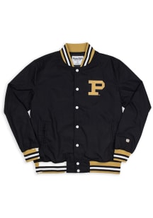 Mens Purdue Boilermakers Black Homefield Retro Bomber Light Weight Jacket