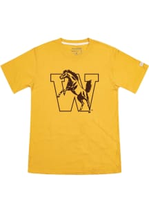Homefield Western Michigan Broncos Gold Vintage Bronco Short Sleeve Fashion T Shirt