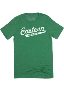 Homefield Eastern Michigan Eagles Green Script Short Sleeve Fashion T Shirt