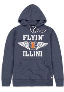 Homefield Illinois Fighting Illini Mens Navy Blue Flying Illini Fashion Hood