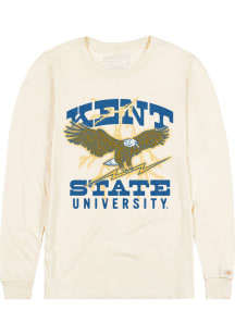 Homefield Kent State Golden Flashes White Vintage Golden Flash Mascot Long Sleeve T Shirt