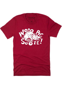 Homefield Arkansas Razorbacks Cardinal Woo Pig Triblend Short Sleeve Fashion T Shirt