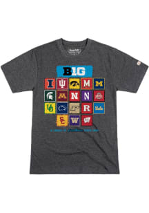 Big Ten Charcoal Homefield 2024 Inaugural Year Short Sleeve Fashion T Shirt