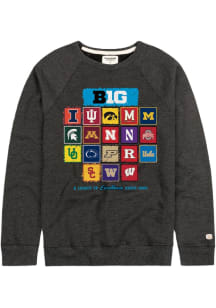 Mens Big Ten Charcoal Homefield 2024 Inaugural Year Fashion Sweatshirt