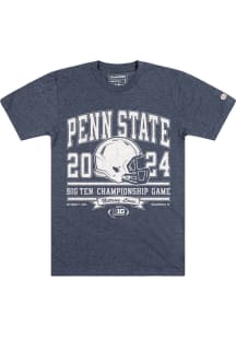 Penn State Nittany Lions Navy Blue Homefield 2024 Big Ten Championship Short Sleeve Fashion T Sh..