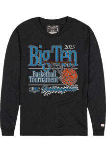 Mens Big Ten Black Homefield 2025 Big Ten Basketball Tournament Tee