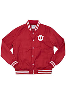Mens Indiana Hoosiers Cardinal Homefield Script Bomber Light Weight Jacket