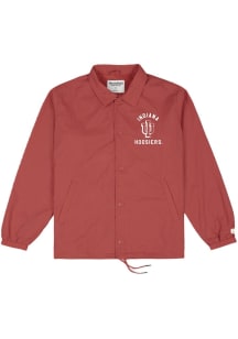 Mens Indiana Hoosiers Cardinal Homefield Coaches Light Weight Jacket