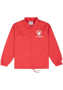 Mens Nebraska Cornhuskers Red Homefield Coaches Light Weight Jacket
