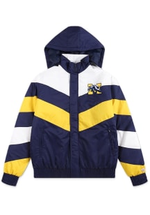 Mens Michigan Wolverines Blue Homefield Retro Medium Weight Jacket