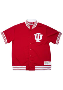 Mens Indiana Hoosiers Cardinal Homefield Shooting Shirt Short Sleeve Dress Shirt