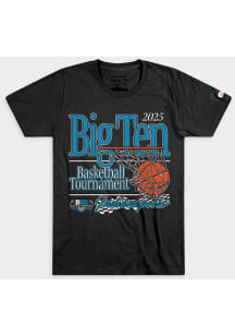 Big Ten Black Homefield 2025 Big Ten Basketball Tournament Short Sleeve Fashion T Shirt