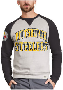 Pittsburgh Steelers Grey Formation Fleece Long Sleeve Fashion T Shirt