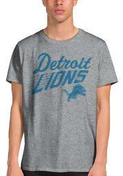 Detroit Lions Grey Det Town Short Sleeve Fashion T Shirt