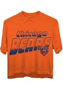 Junk Food Clothing Chicago Bears Womens Orange Champions Short Sleeve T-Shirt