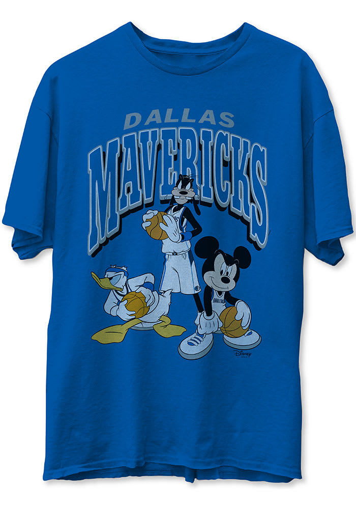 Junk Food Clothing Dallas Mavericks Blue Disney Short Sleeve Fashion T Shirt