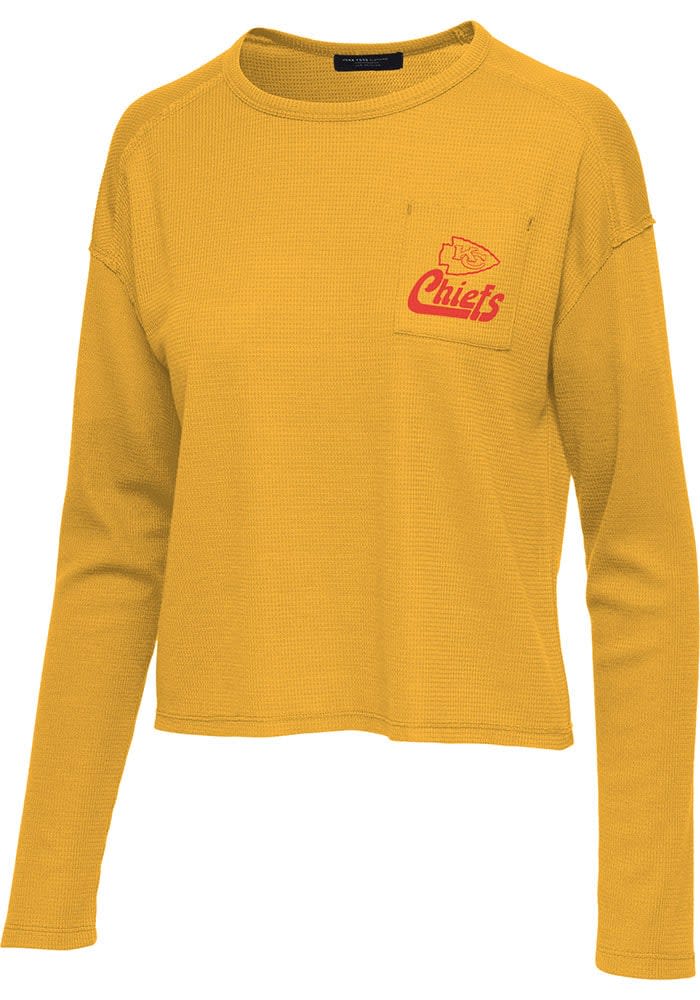 Junk Food Clothing Kansas City Chiefs Womens Oatmeal Sunday LS Tee