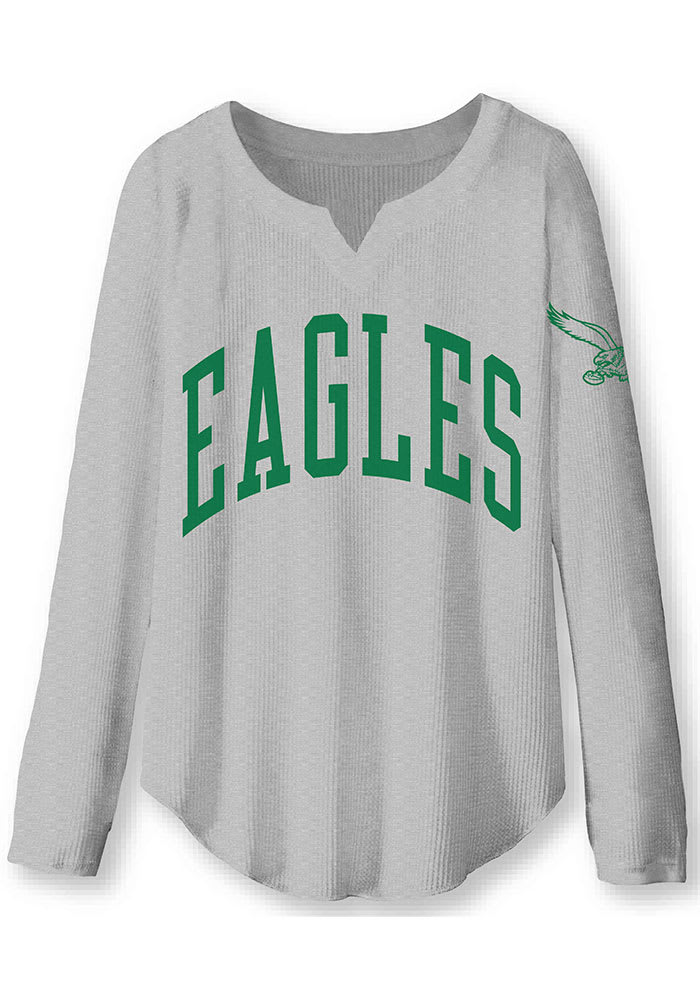 Junk Food Philadelphia Eagles Chrome Heather Grey Tee