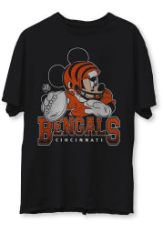 Junk Food Clothing Cincinnati Bengals Black Mickey Short Sleeve T Shirt