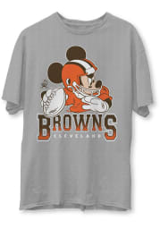 Junk Food Clothing Cleveland Browns Grey Mickey Short Sleeve T Shirt