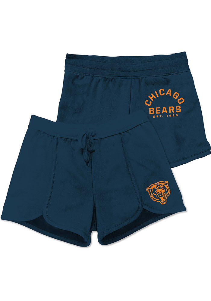 Junk Food Clothing Women's NFL Chicago Bears Scrimmage Short in New Navy Size Medium