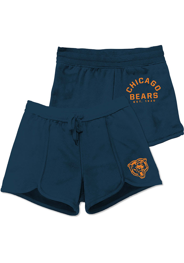Junk Food Clothing Chicago Bears Womens Navy Blue Scrimmage Shorts