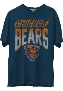 Junk Food Clothing Chicago Bears Navy Blue Hall Of Fame Short Sleeve T Shirt