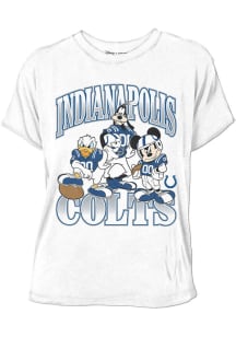 Junk Food Clothing Indianapolis Colts Womens White Disney Short Sleeve T-Shirt