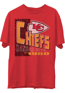 Junk Food Clothing Kansas City Chiefs Red Core Short Sleeve T Shirt