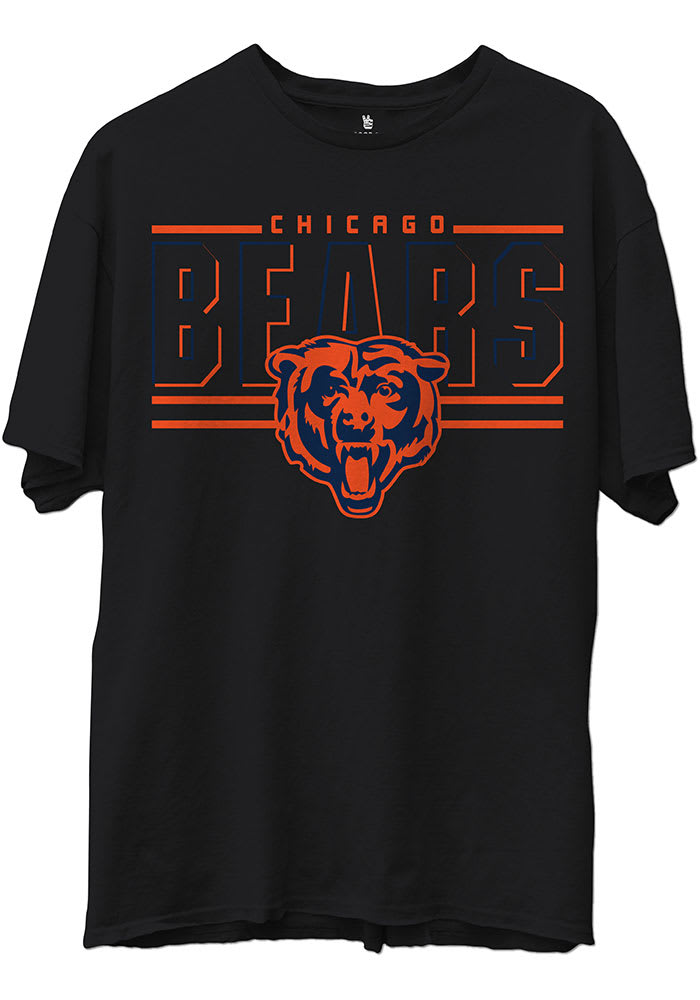 Junk Food Clothing Chicago Bears Black Team Slogan Short Sleeve T Shirt