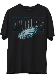 Junk Food Clothing Philadelphia Eagles Black Team Slogan Short Sleeve T Shirt