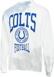 Junk Food Clothing Indianapolis Colts Blue Tie Dye Long Sleeve Fashion T Shirt