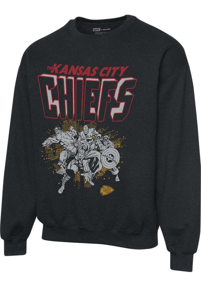 Men's Kansas City Chiefs Overcast Franklin Red Long Sleeve T-Shirt