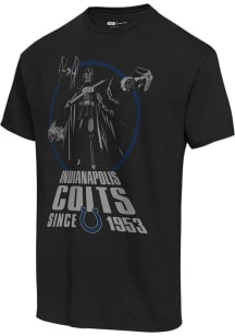 Junk Food Clothing Indianapolis Colts Black STAR WARS TITLE CRAWL Short Sleeve T Shirt