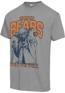 Junk Food Clothing Chicago Bears Grey YODA WIN WE WILL Short Sleeve T Shirt