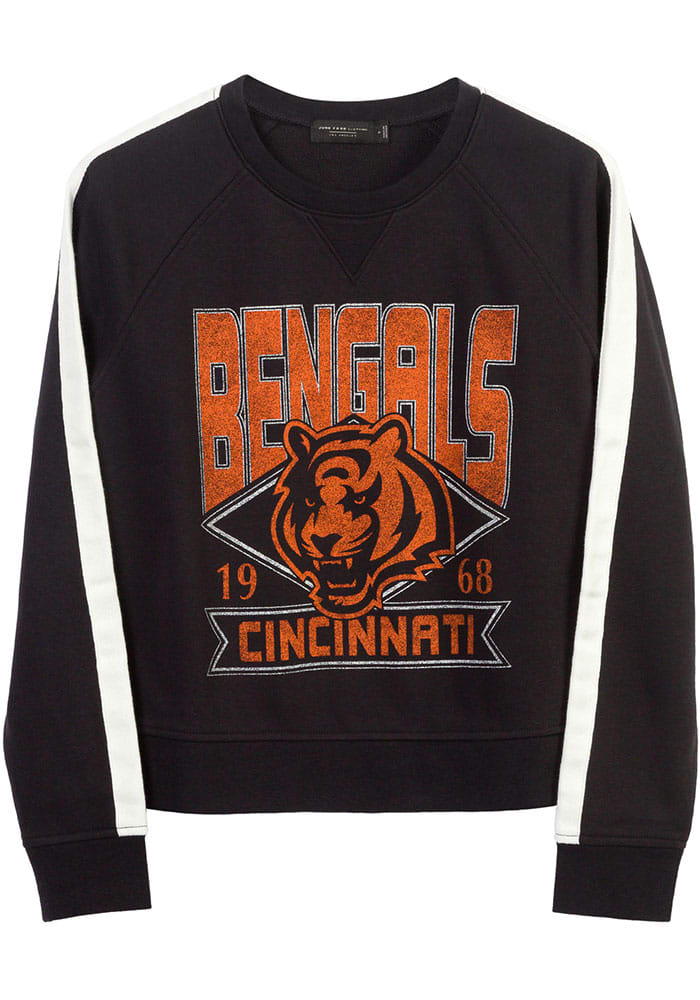 NFL Team Apparel Boys' Cincinnati Bengals 3rd and Goal Crew Sweatshirt